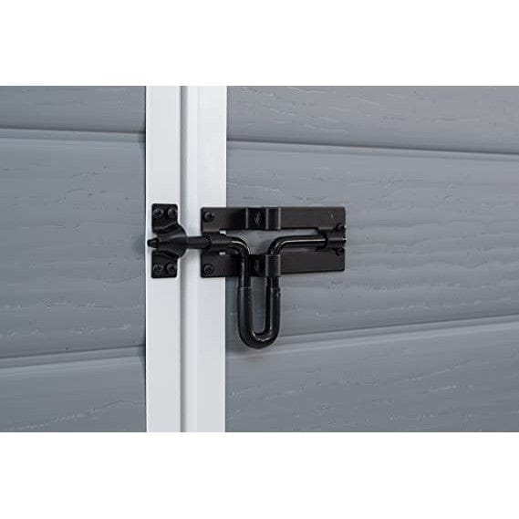 Keter 6′ x 6′ Manor Plastic Pent Garden Storage Shed – Grey - Image 6